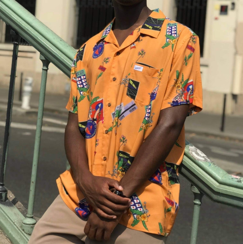 Guess x Club 75 Limited Edition #GUESSPARIS Camp Shirt